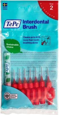 TePe Original Interdental Brushes 0.5Mm Red 8Pcs (8 x, 0.50 mm)