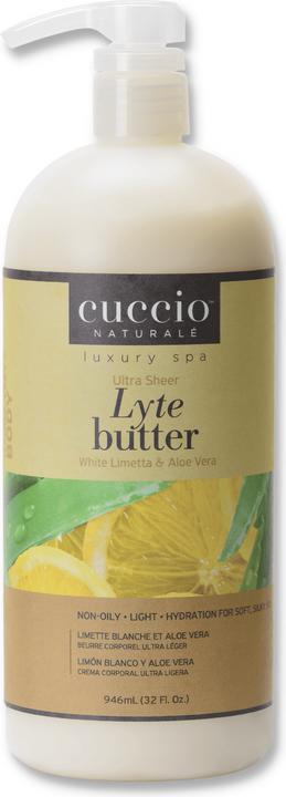 Produktbild Cuccio Lyte Butter Lotion - White Limetta & Aloe Vera (Körperlotion, 946 ml)
