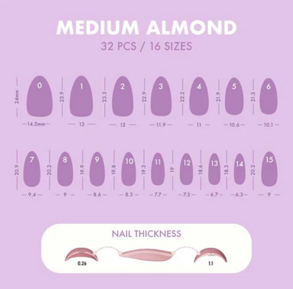 Actual product image MoYou London Soft Gel Press-Ons Soft Cloud (Artificial nails, SOFT CLOUD)
