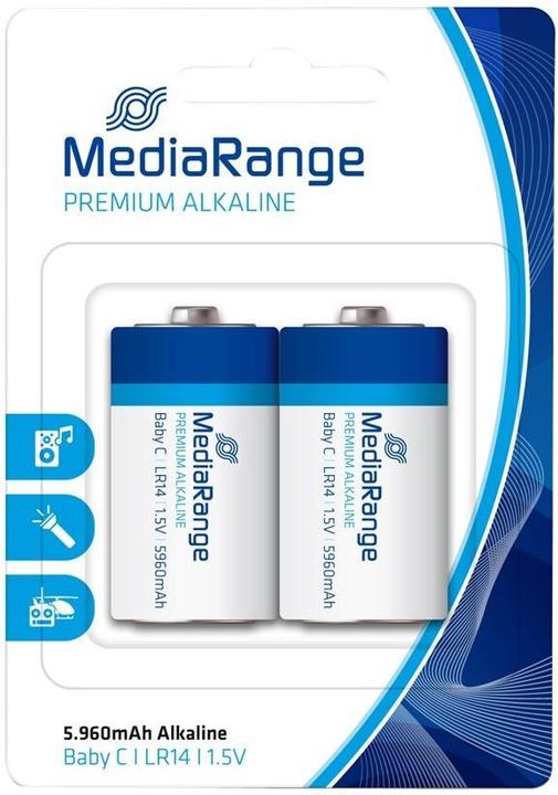 Produktbild MediaRange Premium Alkaline (2 Stk., C, 5960 mAh)