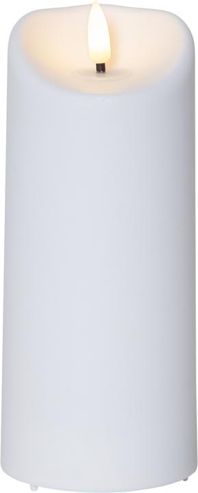 Produktbild Star Trading LED-Kerze Pillar Flamme 7.5 cm x 18 cm, Weiss (1 x)