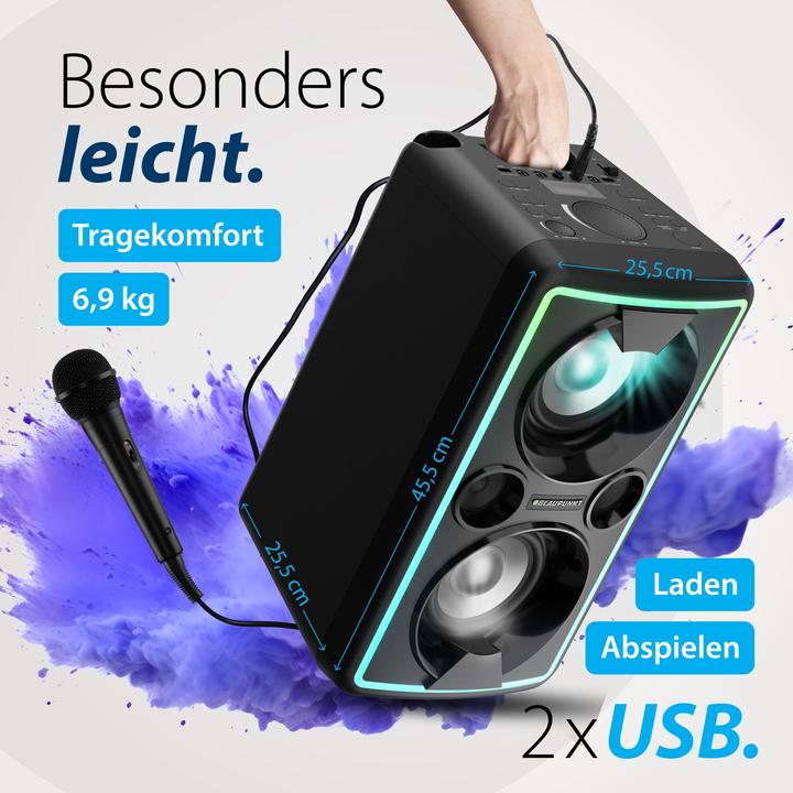 Produktbild Blaupunkt Party Lautsprecher mit TWS | PS 2000 (12 h, Batteriebetrieb)