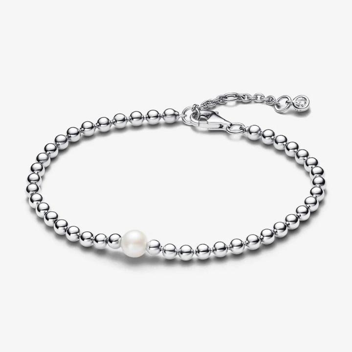 Immagine prodotto Pandora Bracciale Perle d'acqua dolce coltivate e perline trattate (16 cm, Argento 925)