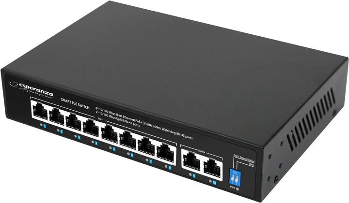 Image du produit Esperanza ENS106 10-Port Poe Switch 10/100 96W (10 Ports)