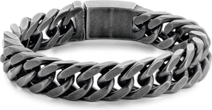 Frank Steel Armband (21 cm, Edelstahl)