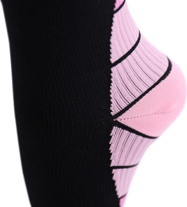 Produktbild JTI Kniehohe Kompressionssocken für Laufen und Fitness - Pink L/XL (L, XL)