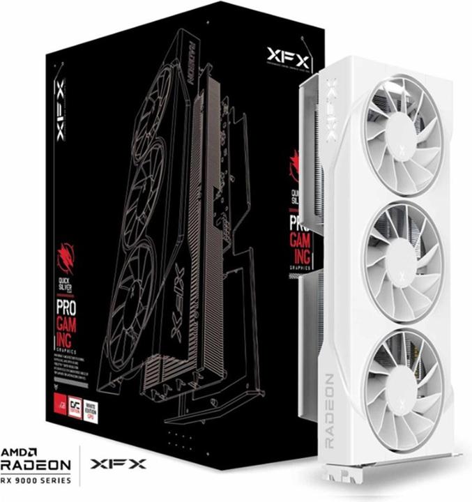 XFX Swift Radeon RX 9060 XT OC White Triple Fan Gaming Edition (16 Go)
