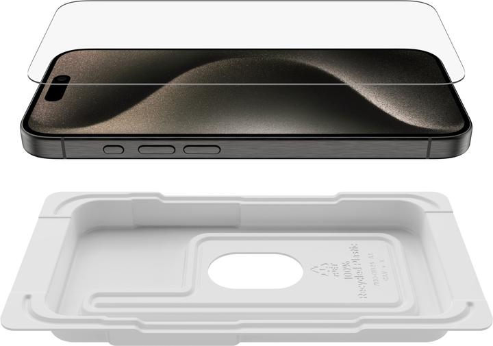 Actual product image Belkin ScreenForce Pro UltraGlass2 (1 Piece, Apple iPhone 15 Pro)