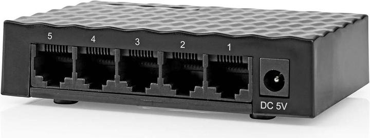 Produktbild Nedis Netzwerkschalter | Wired Geschwindigkeit: Gigabit | Anzahl Ethernet-Ports: 5 (5 Ports)
