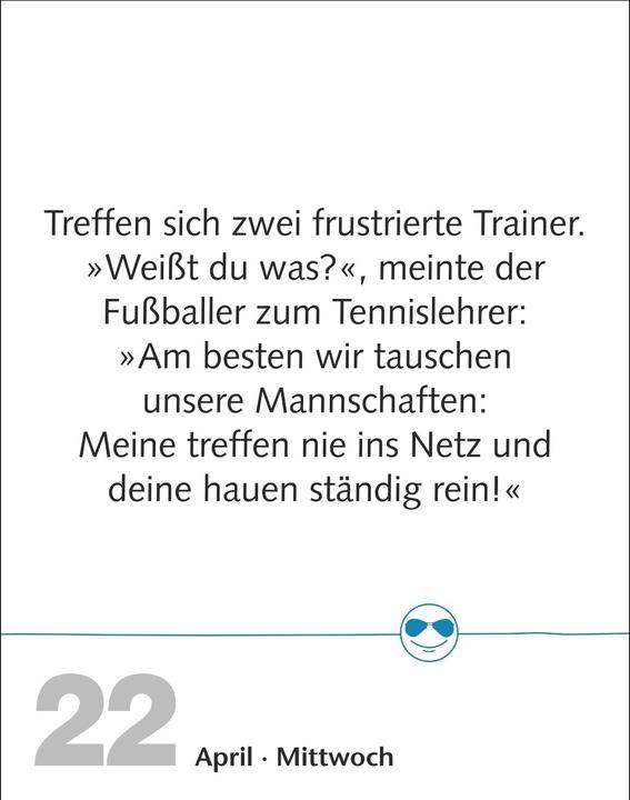 Produktbild Harenberg Beste Witze Tagesabreisskalender 2026 (Harter Einband, Deutsch)