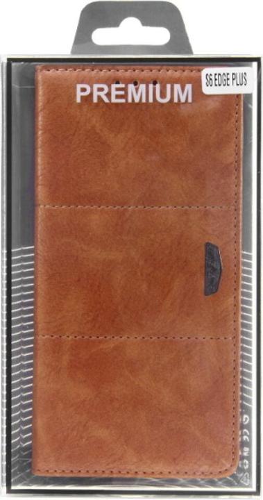 Actual product image Royal VKB Book Case Royal Galaxy S6 Edge Plus - Gold (Samsung Galaxy S6 Edge+)