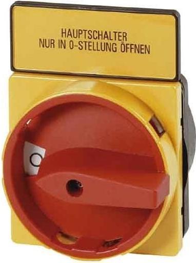 Produktbild Eaton Handle, red / yellow, lockable, for padl