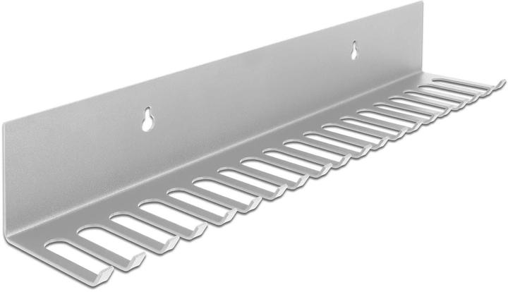 Delock Cable holder 318 x 65 mm for wall mounting gray
