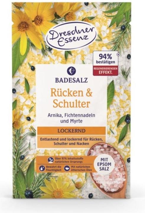Dresdner Essenz Dresdner Badesalz Rücken&Schulter Natürlich gesund fühlen 12 x 60 g (2720 ml, Badesalz)
