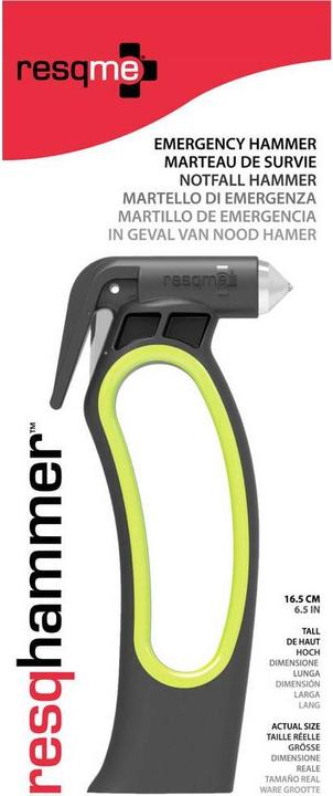 Actual product image Resqme Emergency hammer