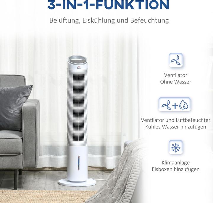 Actual product image Homcom Air cooler with ice boxes