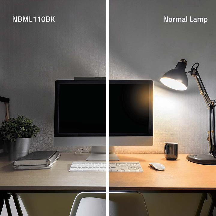 Produktbild Nedis Monitor-Lichtleiste | 40 cm | Dimmbar | LED | Berührungssteuerung | ABS / Aluminium