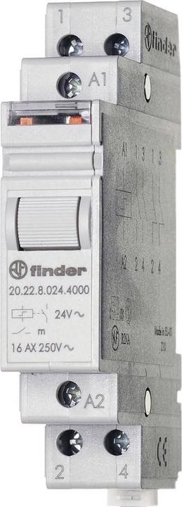 Produktbild Finder Stromstoss-Schalter Hutschiene 20.28.8.230.4000 2 Schliesser 230 V/AC 1
