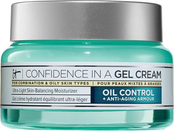 Actual product image It Cosmetics Confidence in a Gel Cream Oil Control Hydrating Oil-Free Face Moisturizer with Niacinam (60 ml, Face gel)