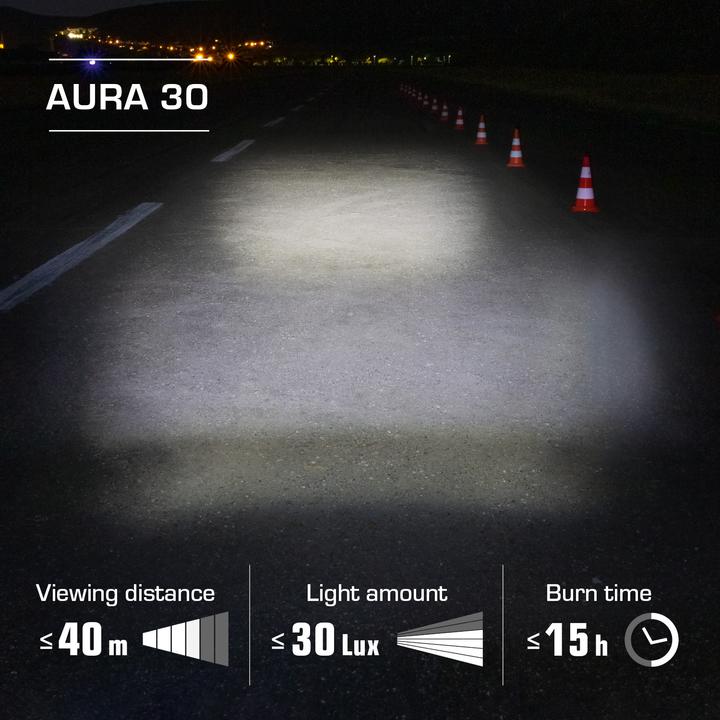 Actual product image Sigma Sport Aura 30/Curve (30 lm, 30 lm)