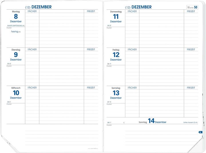 Image du produit Quo Vadis Calendrier de l'enseignant Texthebdo Encart 2017/2018 (16 x 24 cm, Allemand)