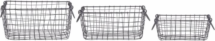 Actual product image Esschert Design Storage basket set of 3, rectangular