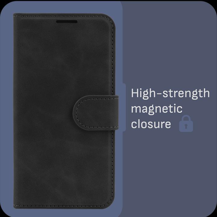 Actual product image Cazy Premium wallet case, magnetic wallet case, card slots, stand (Apple iPhone 16 Pro Max)