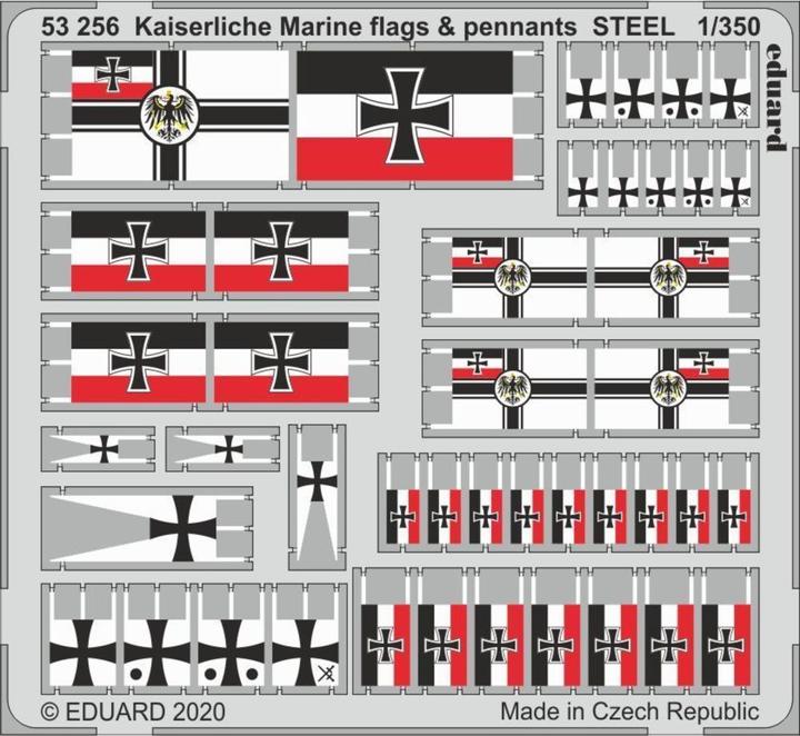Actual product image Eduard Imperial Navy flags & pennants STEEL