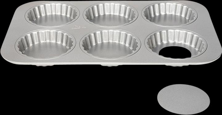 Image du produit Patisse Mini moule à quiche fond libre 6 alvéoles 10cm (10 cm)