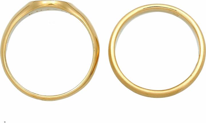 Immagine prodotto Kuzzoi Anello a fascia, set di anelli, anello con sigillo (60, 925 Argento)