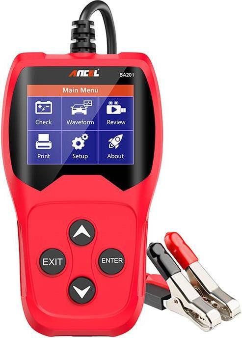 Actual product image Ancel Battery Tester BA201 8-16V DC