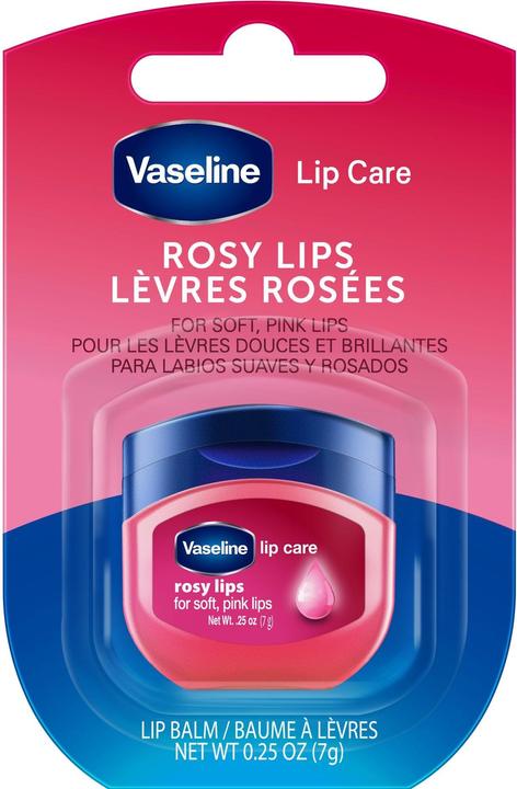 Actual product image Vaseline Lip Care Mini Jar Rosy (tinted lip care, Balm)