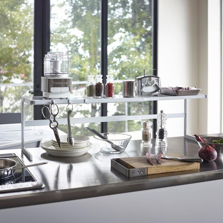 Actual product image Yamazaki Narrow extendable kitchen shelf TOWER