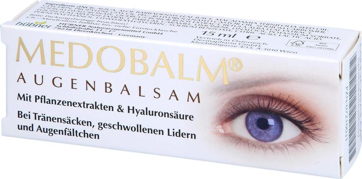 Actual product image Hübner Medobalm Eye Balm for bags under the eyes, puffy eyelids and eye wrinkles, 15 ml cream (15 ml)