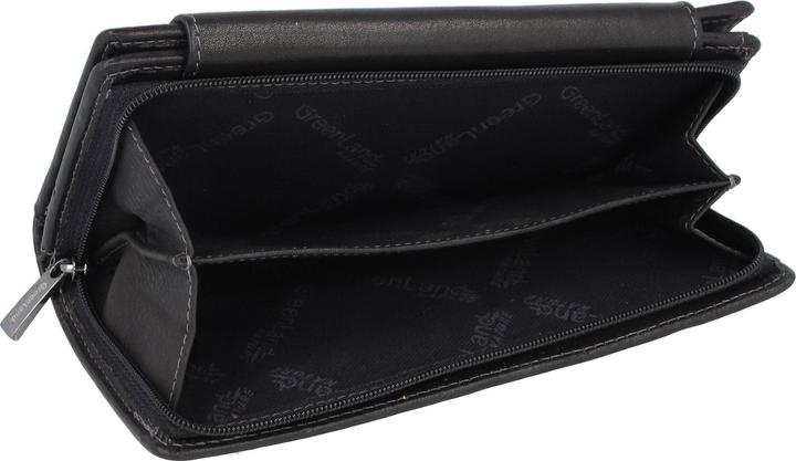 Immagine prodotto Greenland Nature Portafoglio in nappa nera RFID 19 cm