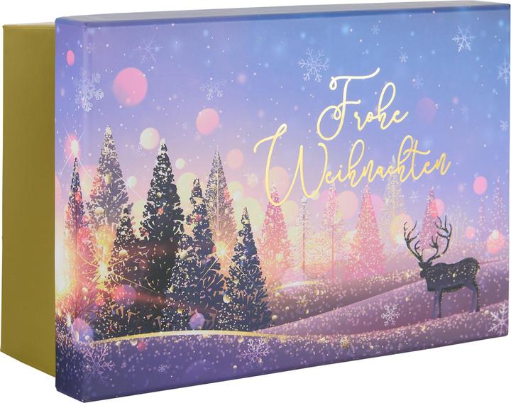 Image du produit Idena Boîtes cadeaux Noël lilas M : 19x8x13 L : 23x9x15cm 2 pièces (Coffret cadeau, 2 x)