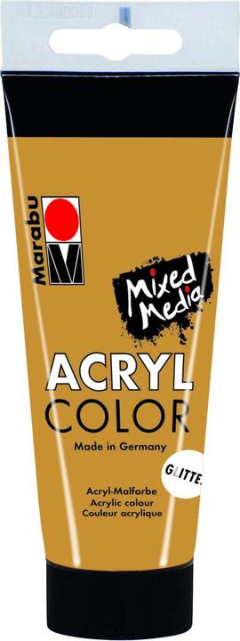 Actual product image Marabu Acrylic Color 100ml (Gold, Transparent, Glitter, 100 ml)