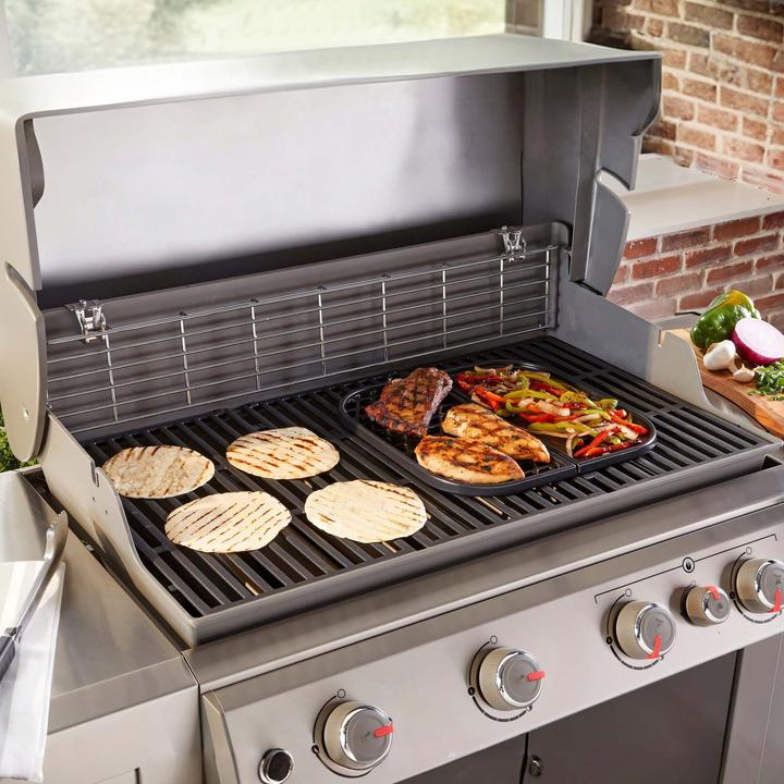 Produktbild Wiltec Gusseisen Grillrost 29x38cm Grillgitter Holzkohlegrill Gasgrill BBQ