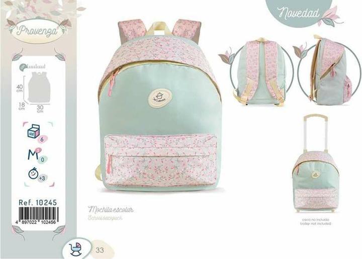 Image du produit DeCuevas Sac à dos scolaire Provenza 40 x 18 x 30 cm