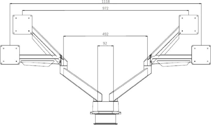 Image du produit Multibrackets MB Table Stand Duo (Tables, 32")