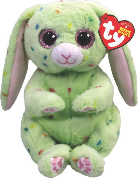 Ty Beanie Babies Bellies Spring Bunny Peridot (17 cm)