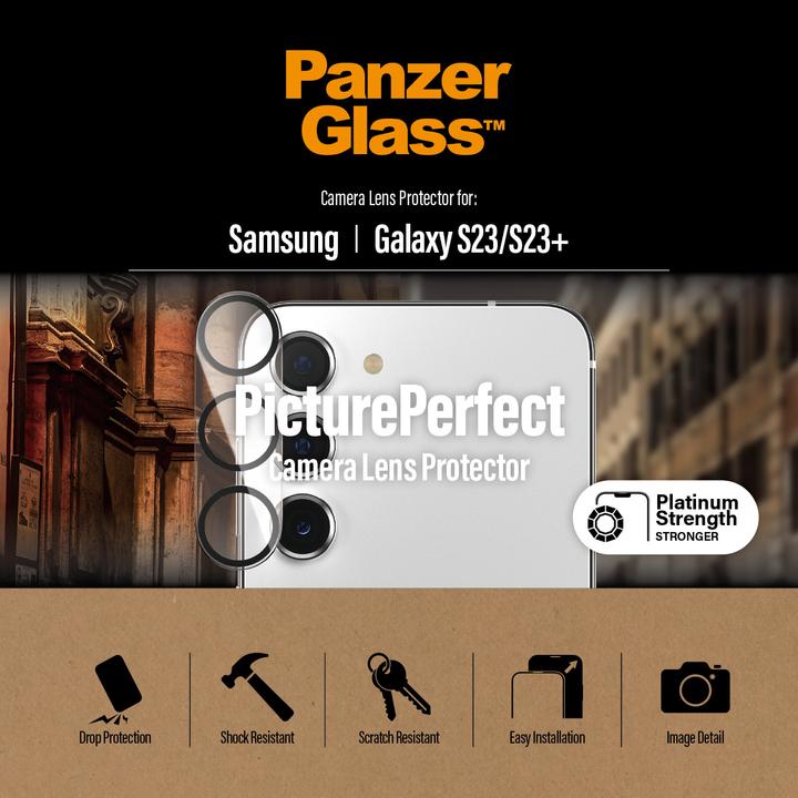 Produktbild PanzerGlass PicturePerfect (1 Stück, Samsung Galaxy S23+, Samsung Galaxy S23)