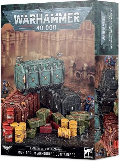Actual product image Games Workshop Warhammer 40k - Battlezone : Manufactorum - Munitorum Armoured Containers (Plastic)
