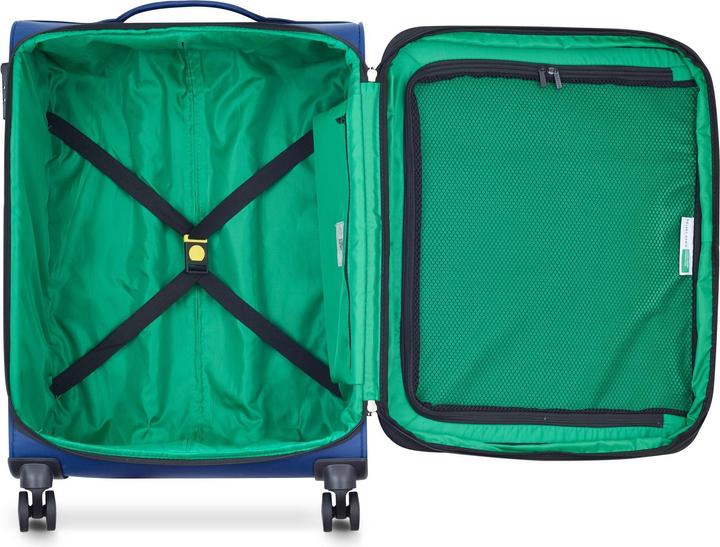 Produktbild Delsey Paris x United Colors of Benetton Color Block 4 Rollen Kabinentrolley S 55 cm mit Dehnfalte (77 l, Handgepäck (bis 50l))