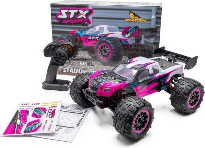 Actual product image Funtek Stadium Truck STX Sport 4WD Purple ARTR, 1:12 (ARR Almost Ready to Run)