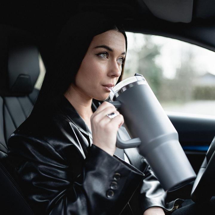 Produktbild Olsen Home Thermos cup with straw, 1200ml - Grey (1.20 l)