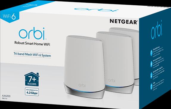 Produktbild Netgear Orbi WiFi 6 Mesh System AX4200 (RBK753)