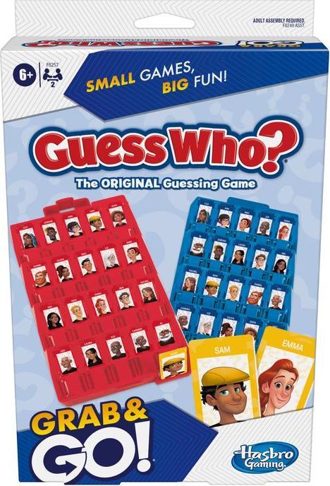 Actual product image Komelon Travel game Guess Who Grab&Go