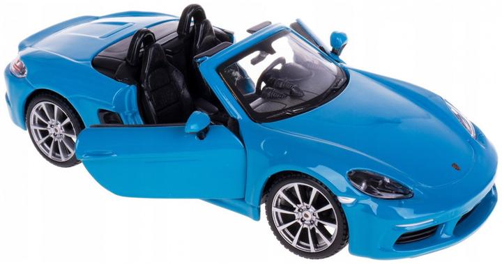 Actual product image Bburago Porsche 718 Boxster Blue 1/24