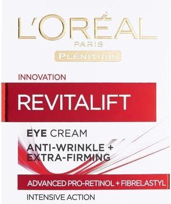 Image du produit L'Oréal Paris Crème pour les yeux Plenitude RevitaLift (Crème, 15 ml, Journée)